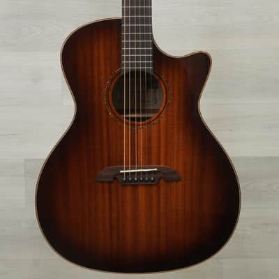 Used Alvarez AG66CESHB Deluxe Solid Top Acoustic Guitar Tobacco Sunburst image 1