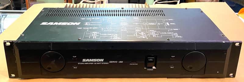 Samson Servo 260 Studio Amplifier 130 Watt Stereo image 1