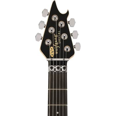 EVH Wolfgang Special Satin Striped Electric Guitar Regular Satin Red, Black, and White image 7