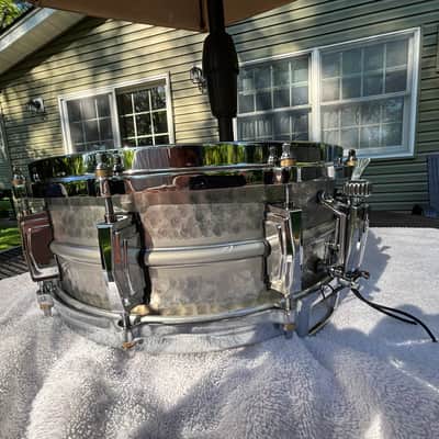 Ludwig 5x14 Hammered Aluminum Supra Acrophonic image 6