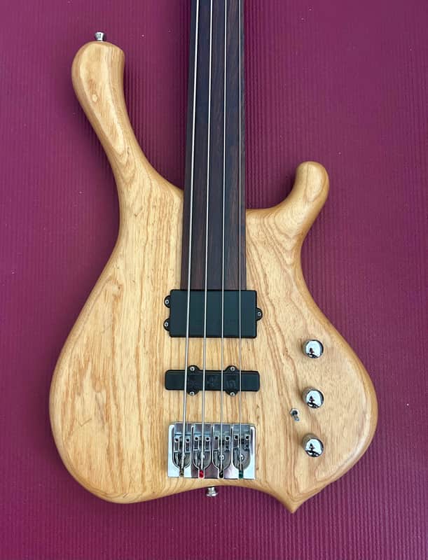 G Spot Temptress Fretless Bass - Bartolini, Hipshot, Exotic Woods, 7.5lbs image 1