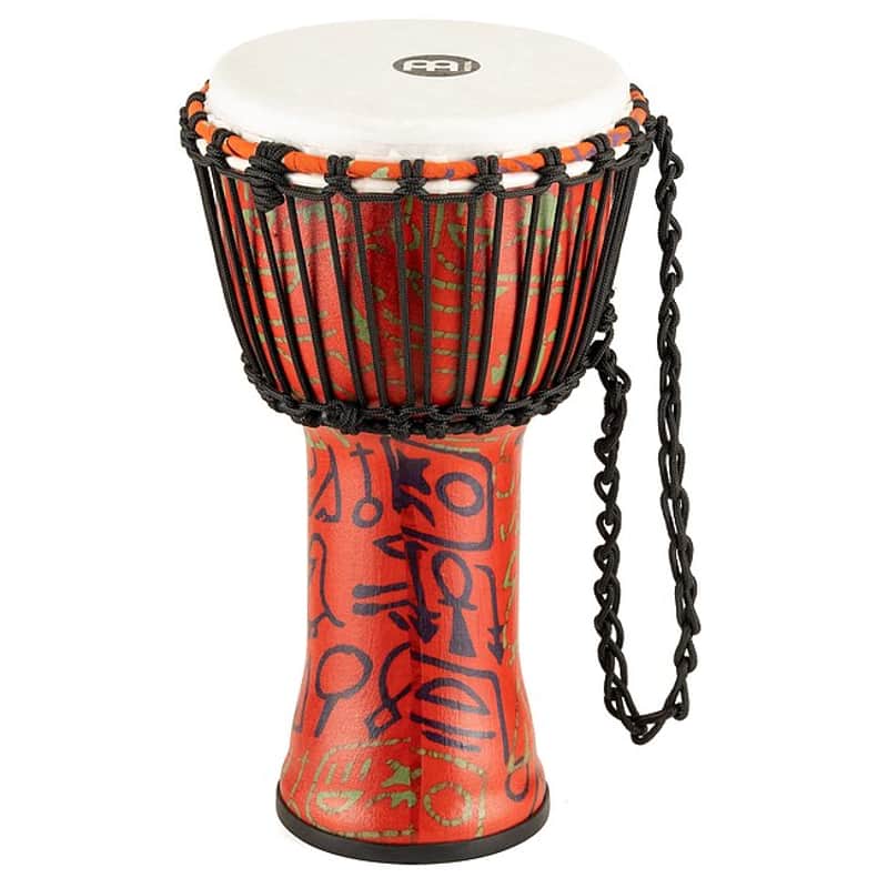 MEINL PADJ1-S-F (Synthetik Fell) Travel African Djembe 8 Zoll pharaohs script image 1
