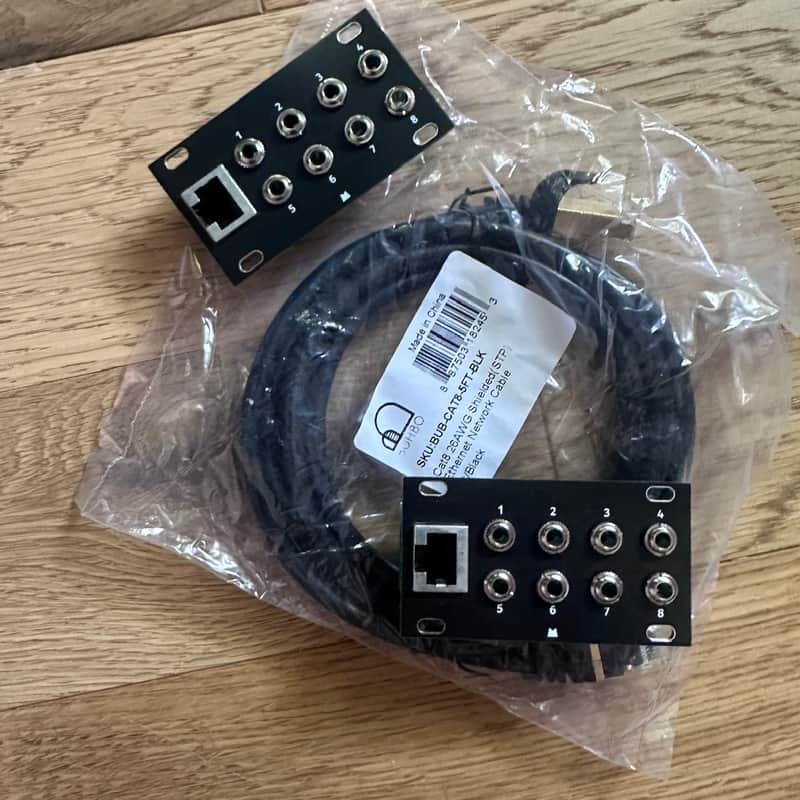 Intellijel Octalink 1U black Mork panels Case Link Interface Eurorack w/ premium cable image 1