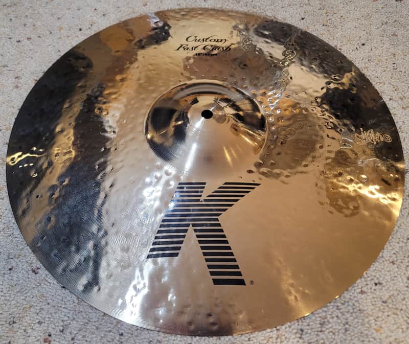 π Zildjian K Custom 18" Fast Crash Cymbal β Unplayed. Dark. Explosive. Lightning-Fast. image 1