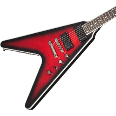 Epiphone Dave Mustaine Flying V Prophecy Electric Guitar - Aged Dark Red Burst image 7