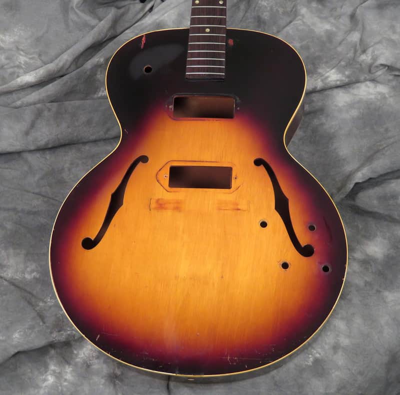 1957 Gibson ES-125 D Vintage Project Husk - Sunburst - Rare Double Pickup Model image 1