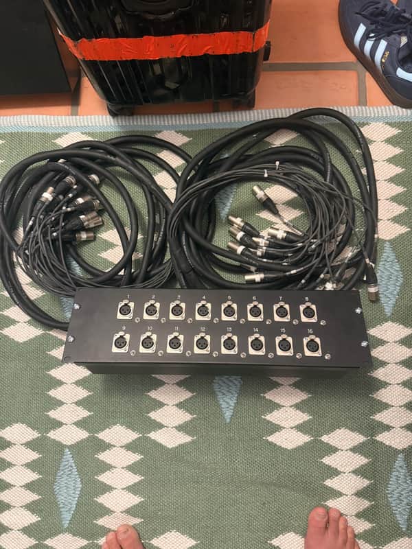16 channel XLR Rack Mount Snake 25ft length image 1