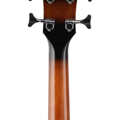 Ibanez AEB10E Acoustic Electric Bass Guitar Dark Violin Sunburst image 7