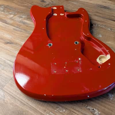Kalamazoo KG Electric Guitar Body And Neck Only Vintage 1960s Red CLEAN! image 10