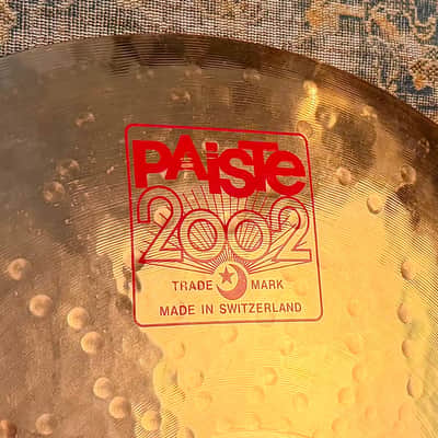 Rare PAISTE 2002 WILD CRUSH RIDE 19” 1754 g Reflector BIG BELL FULL Crash Ride! Discontinued! CLEAN! image 3