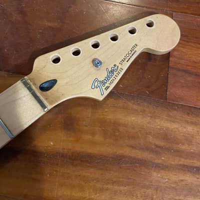 2006 Fender Strat Neck Maple Standard Stratocaster 9.5" Brass Nut image 1