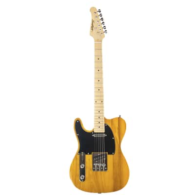 Sawtooth Left-Handed Butterscotch ET Series Electric Guitar w/ Black Pickguard - Includes: Accessories, Amp & Gig Bag image 3