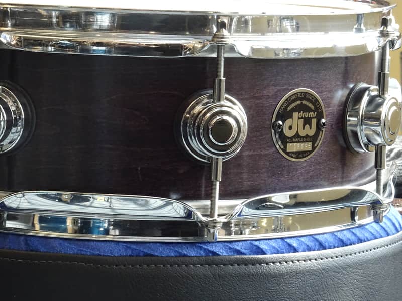 DW  Pre Collectors Maple 5X13 Snare Drum Matte Black image 1