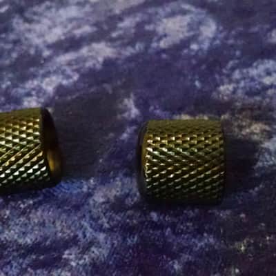 1980s Ibanez Black Push on Knobs 2x imagen 2
