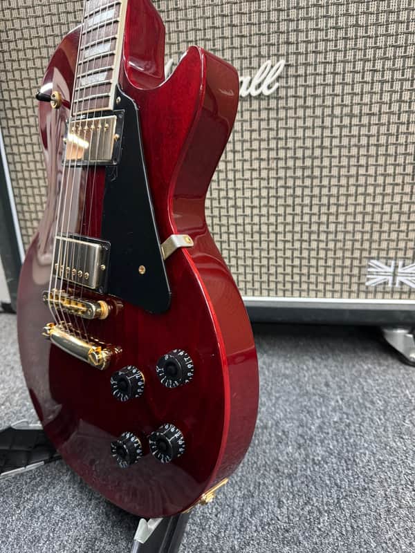 Gibson Les Paul Studio Gold Series 2018 - Neck Binding Wine Red