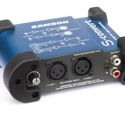 Samson S-Convert S Class Mini -10 to +4dB Audio Converter