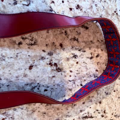 Hootennanny Ace style strap Vintage - Red blue image 7