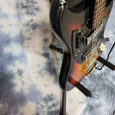 Vintage RARE 1965 Kawai made Prestige Solid Body Dual Pickup Pro Setup New Strings Original Deluxe Soft Shell Case image 5