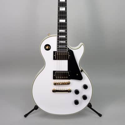 Epiphone Inspired by Gibson Custom Les Paul Custom Alpine White image 2