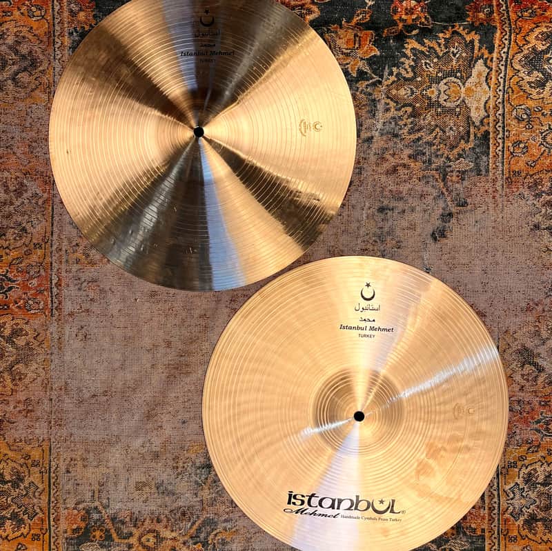 Rare ULTRA WARM Huge 16” ISTANBUL Mehmet NOSTALGIA Hihats 1217 1362 g PERFECT Amazing image 1