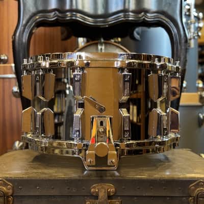 VINTAGE 1980's Sonor Signature Horst Link 8x14 HLD-588 Ferromanganese Steel Snare Drum image 2