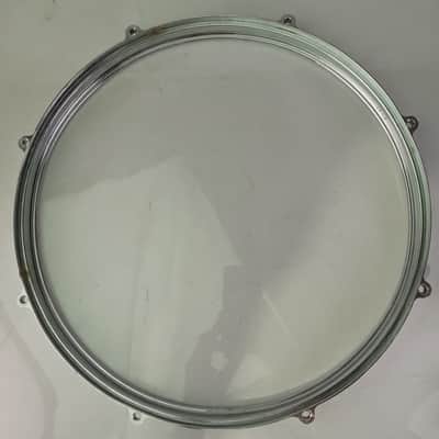 Ajax? 14" Die-Cast 8-Lug Snare Drum Batter/Floor Tom Rim/Hoop Chrome Vintage 60s image 6