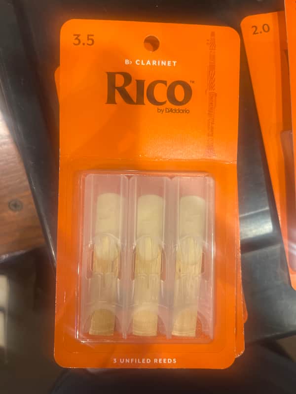 Rico RCA0335 Bb Clarinet Reeds - Strength 3.5 (3-Pack) 2010s - Standard image 1