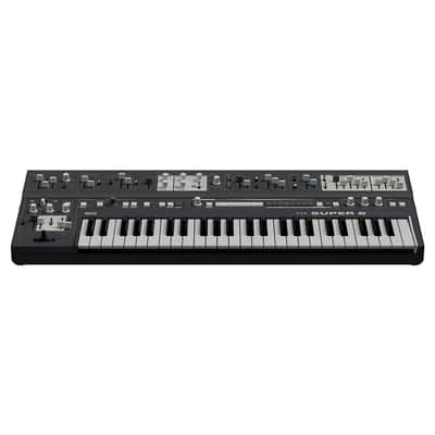 UDO Audio Super 6 ST49 Polyphonic Aftertouch Hybrid Analogue Synth (Black) image 2