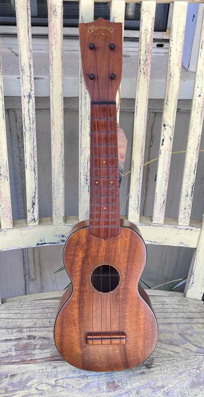 Martin 1K Soprano Ukulele Hawaiian Koa- WWII Era image 1