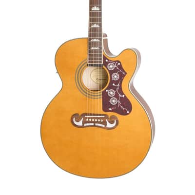 Epiphone J-200 EC Studio Acoustic-Electric Guitar - Vintage Natural image 2
