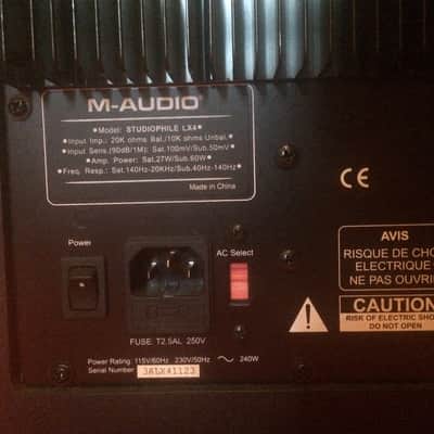 M-audio subwoofer studiophile lx4 image 5