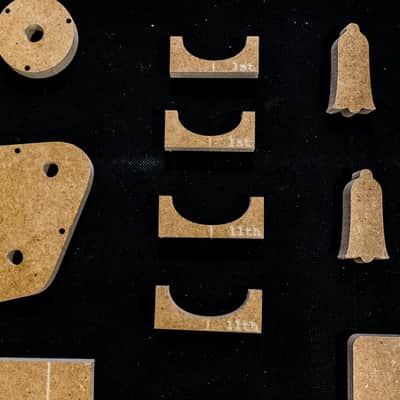 Guitar Templates ~ 59 LP Vintage ~ Poly Coated 1/2" MDF ~ CNC Router Set w/ Neck image 5