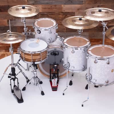 Dw (Drum Workshop) Collectors Series Ii, 4 Piece Drum Kit, White Marine Pearl, (Pre Loved) image 14