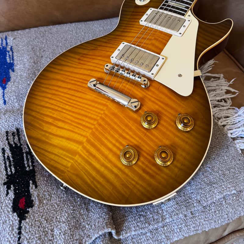 Incredible Top! 2019 60th Anniversary Gibson Demo Shop 1959 Les Paul r9 - Green Lemon Fade Gloss