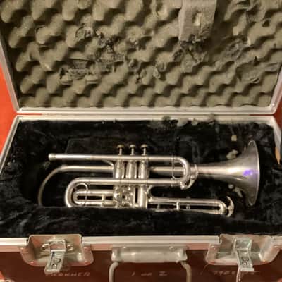 Conn New Invention Cornet 1912 - Silver Plated image 1