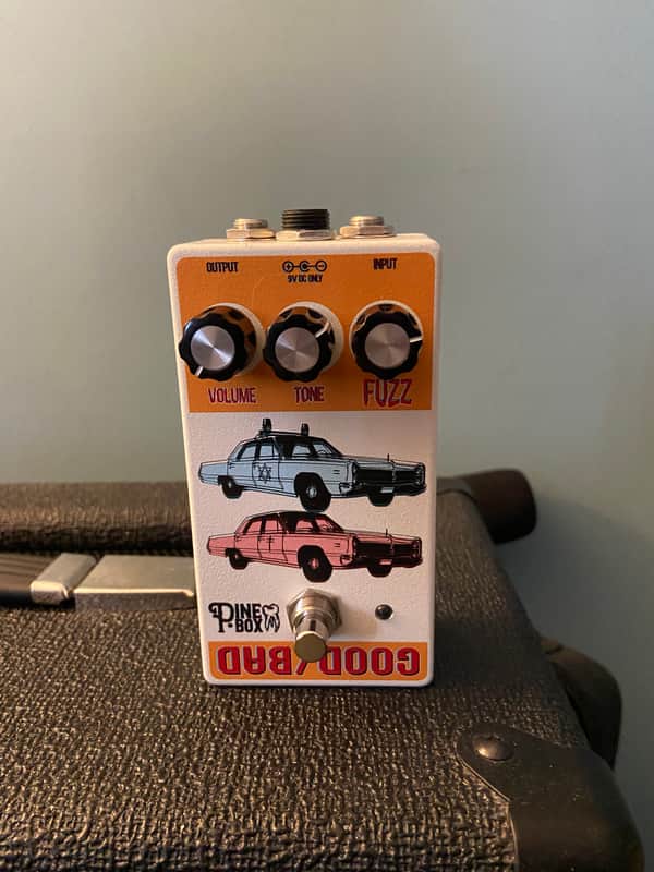 Pine-Box Customs Good / Bad Fuzz 2022 - Present - White / Orange image 1