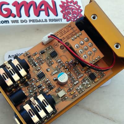 Way Huge WM20 Smalls Conspiracy Theory with ANALOG MAN diodes Professional Overdrive - Gold Klon Centaur image 5