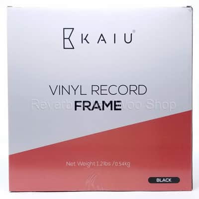 Lot of 3 x KAIU Vinyl Record Frames – Black, Solid Wood Album Frame image 3