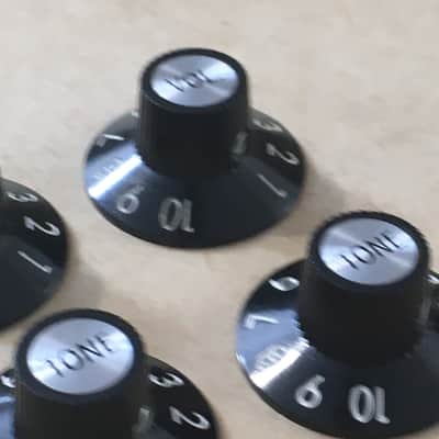 4 Vintage Genuine Fender Telecaster Custom Knobs Aged Relic Knob Guitar Tele Set image 4