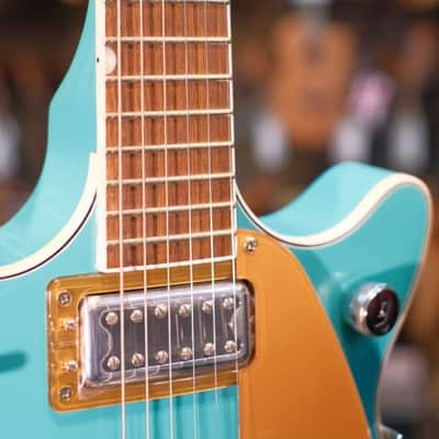 Gretsch G5232T Electromatic Double Jet FT with Bigsby, Laurel Fingerboard, Caicos Green image 7