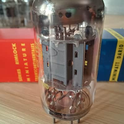 Perfect 1977 NOS NIB MULLARD Blackburn ecc83 12AX7 UK I63 EXTRA STRONG RTC label, I63 model, best preamp tube, Orange Hiwatt Marshall image 6