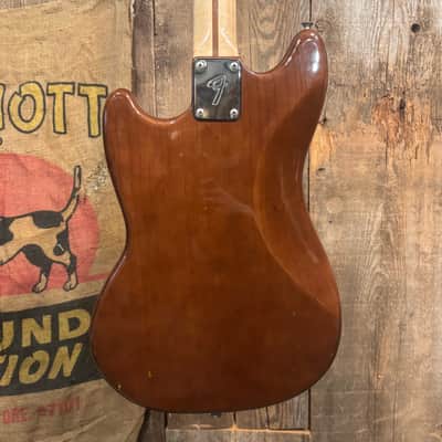 Fender Mustang Guitar with Maple Fretboard 1976 - Walnut (Mocha) image 4