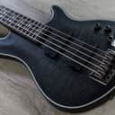 Schecter Guitar Research Hellraiser Extreme-5 STBLS 5-String Electric Bass Guitar in See Thru Satin