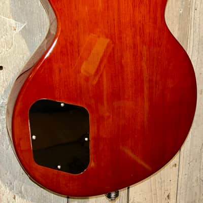 NEW Vintage V100-AFD Reissued Paradise Series Single Cut - Flamed Amber, Support Small Business and Buy It Here! image 10