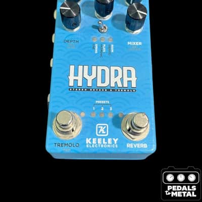 Keeley Hydra Stereo Reverb & Tremolo 2020 - Present - Blue - X19916 image 2