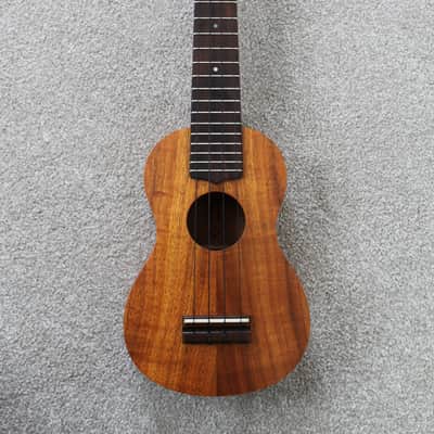 2001 G String Ukulele Co. Koa Longneck Soprano Ukulele W/ Carrying Case image 3