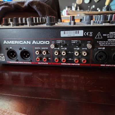American Audio MXR-14 14" 4-Channel DJ MIDILOG Mixer 2010s - Black image 2