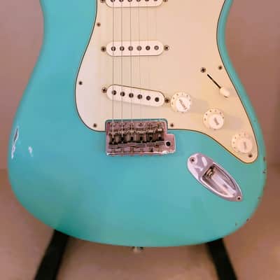 Fender Masterbuilt '59 Reissue Stratocaster Journeyman Relic Brazilian Fretboard - Greg Fessler - 7.2 lbs - Seafoam Green image 5