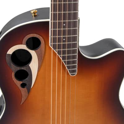 Ovation Celebrity Deluxe E-Acoustic Guitar CDX40-1-G Vintage Sunburst Satin (CDX40-1-G) image 9