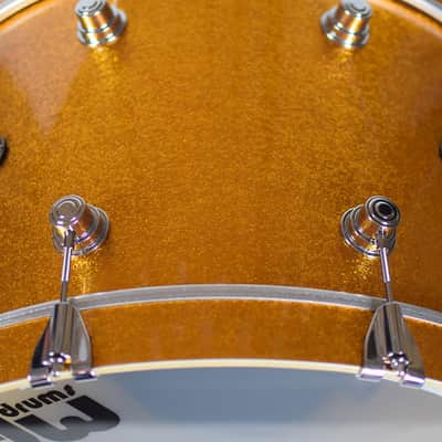 DW RAMMSTEIN Performance FP Gold Sparkle Shell Kit 3-piece image 8